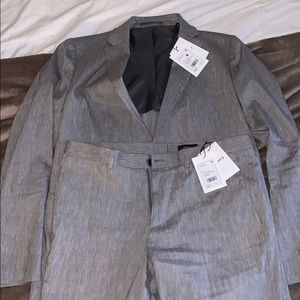 Theory linen suit slim fit brand new